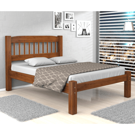 Cama Casal Itália 100% Madeira Super Resistente