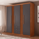 Guarda Roupa Aurora Com 3 Portas e 3 Gavetas - Imagem 2