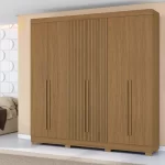 Guarda Roupa 0230 Ripado 3D Com 6 Portas e 2 Gavetas - Imagem 3