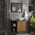 Gabinete Para Banheiro Com Cuba e Espelheira Baden