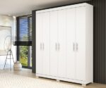 Guarda Roupa Lana 6 Portas 100% MDF