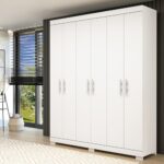 Guarda Roupa Lana 6 Portas 100% MDF