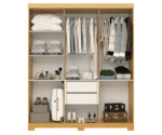 Guarda Roupa Lana 6 Portas 100% MDF - Imagem 3