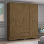 Guarda Roupa Panamá Com 6 Portas e 2 Gavetas - Imagem 3