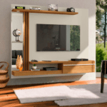 Painel Denver Com Espelhos Decorativos Para TV de Até 55"