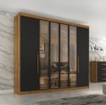 Guarda Roupa Valência Reflecta 6 Portas 6 Gavetas