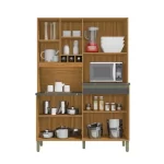 Kit Cozinha Compacta Verdot Perfil  7 Portas 100% MDF - Imagem 3