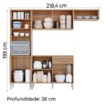 Cozinha Completa Emily 6 Portas - Imagem 3