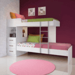 Beliche Plus Com 3 Gavetas Para Colchão 088 Com Proteção Na Cama Superior