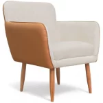 Poltrona Bélgica Estrutura em Madeira Maciça Espuma D26