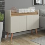 Buffet Retrô 5335 4 Portas Pés Incluso